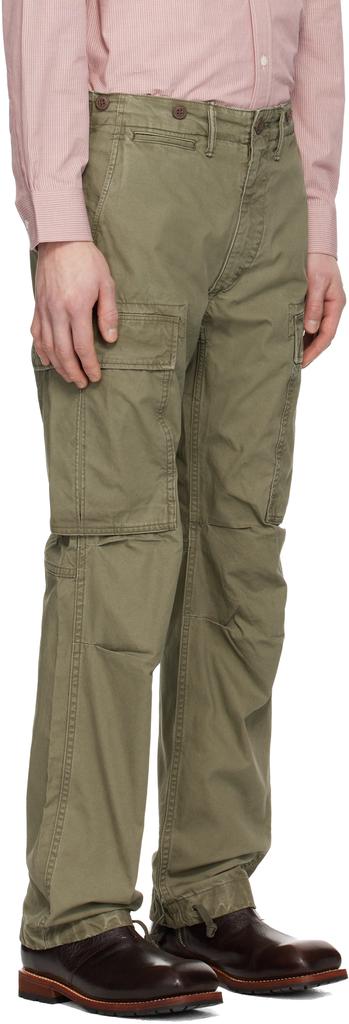RRL Khaki Surplus Poplin Cargo Pants
