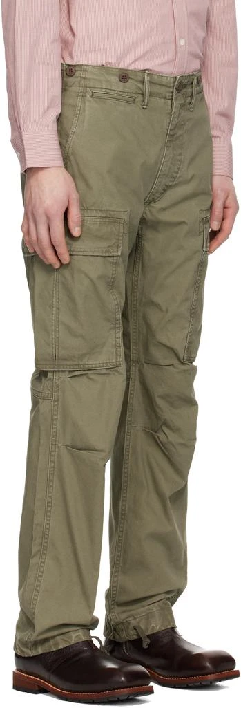 RRL Khaki Surplus Poplin Cargo Pants 2