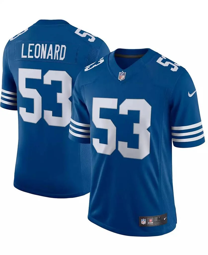 NIKE Men's Darius Leonard Royal Indianapolis Colts Alternate Vapor Limited Jersey 1