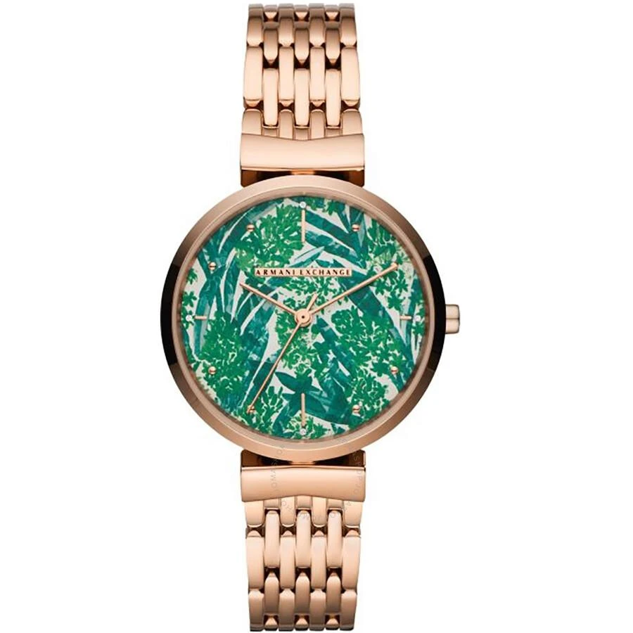 Armani Exchange ZOE Quartz Green Dial Ladies Watch AX5915 1