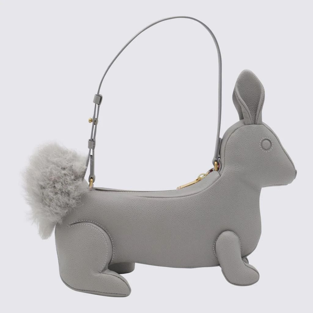 Thom Browne Thom Browne Grey Leather Rabbit Top Handle Bag 2