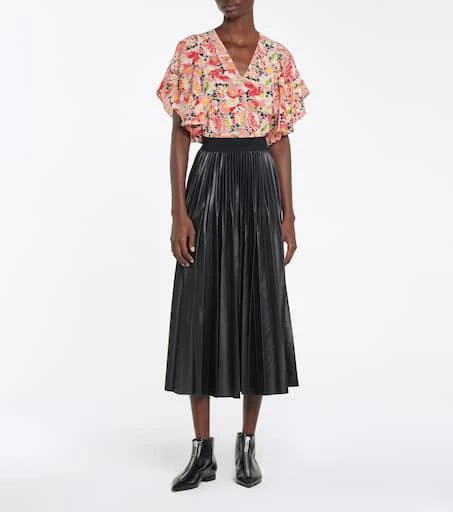 Stella McCartney Floral silk crêpe blouse 2