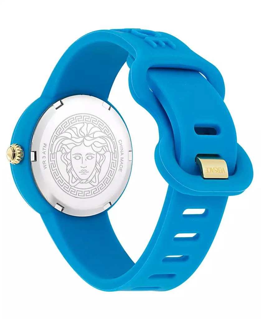 Versace Kids Medusa Pop Blue Silicone Strap Watch 32mm 3