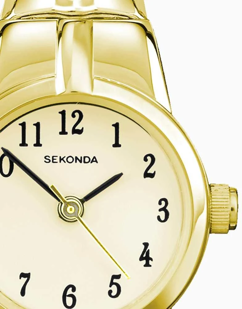 Sekonda Sekonda Newton womens 19mm analogue watch in gold 4