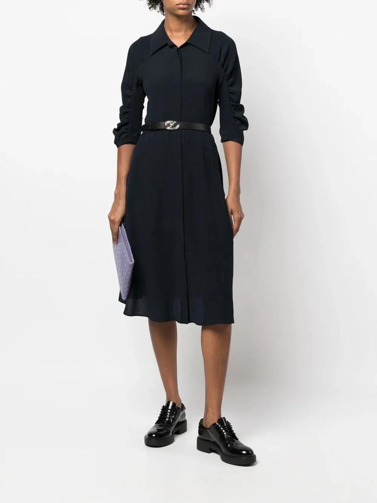 Salvatore Ferragamo Ferragamo Belted Silk Shirt Dress 4