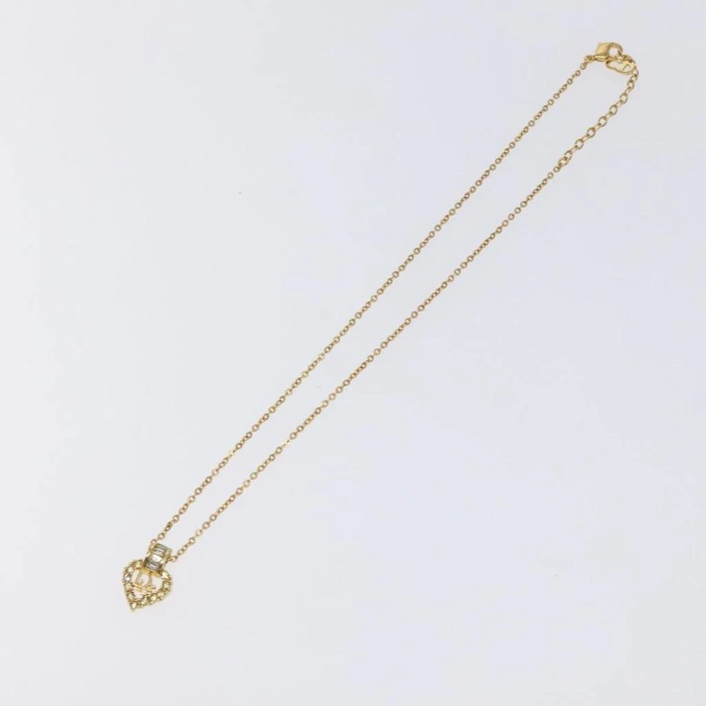 Dior Logo Heart Pendant Necklace Metal Metal Jewelry (Pre-Owned)
