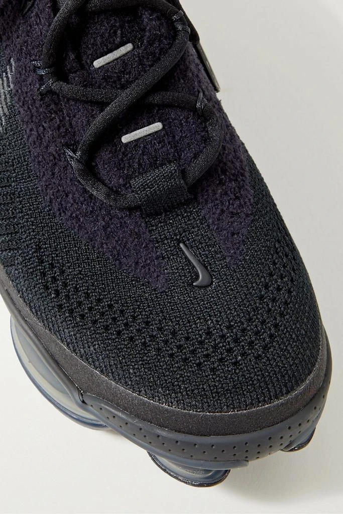 NIKE Air Max Scorpion suede-trimmed stretch-knit sneakers 4