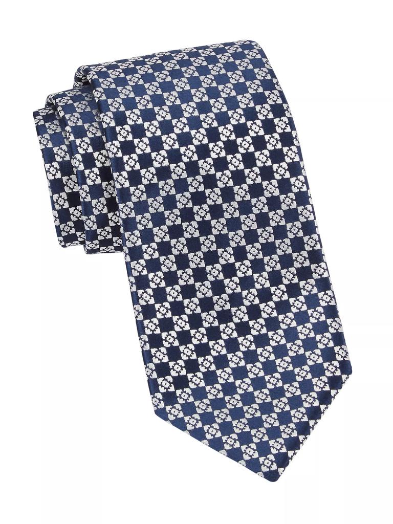 Charvet Diamond Geo Woven Silk Tie