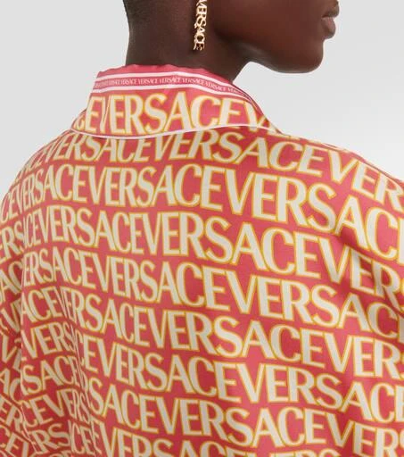 Versace Logo silk shirt 5