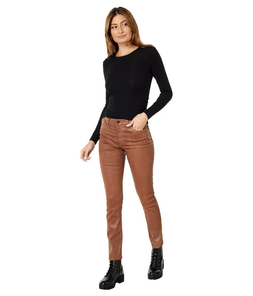 AG Jeans Mari High-Rise Slim Straight in Leatherette Light Canyon Rock 4