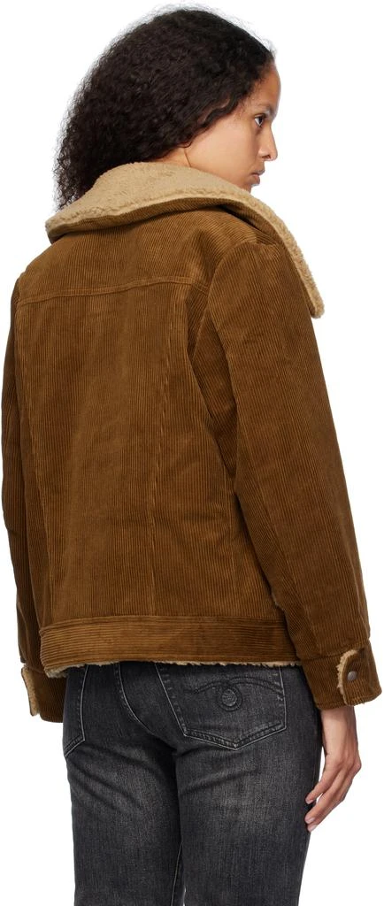 R13 Brown Oversized Collar Jacket 3