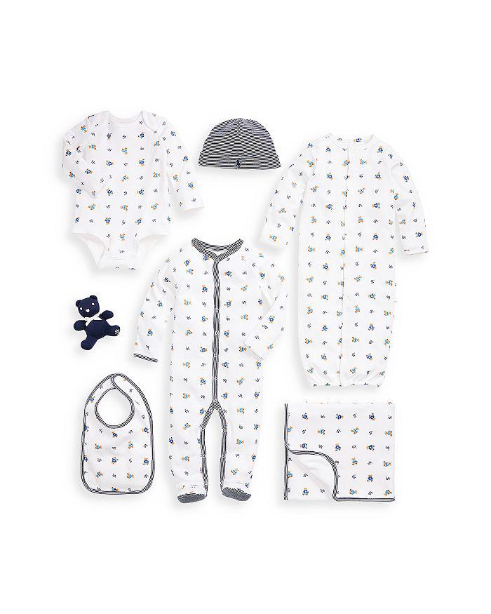 Ralph Lauren Boys' Polo Bear Cotton 7 Piece Gift Set - Baby