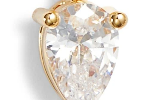 Nordstrom Cubic Zirconia 
Faux Pearl Linear Drop Earrings 4