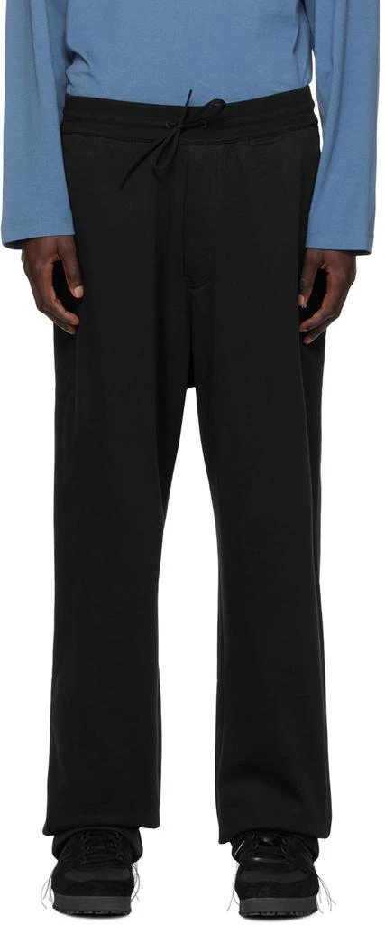 Y-3 Black Straight Sweatpants 1