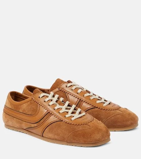 Dries Van Noten Leather and suede sneakers 1