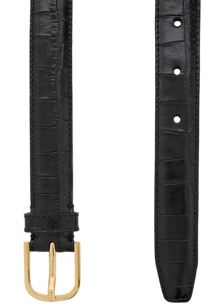 Totême Slim crocodile-embossed leather belt 2