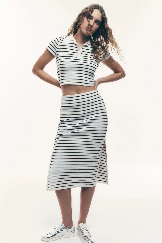 DKNY HIGH-RISE MIDI SWEATER PENCIL SKIRT 9
