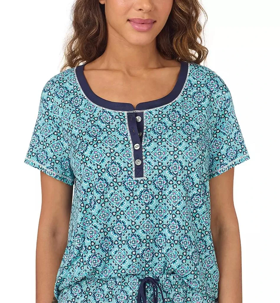 Cuddl Duds Women's 2-Pc. Cropped Short-Sleeve Pajamas Set 4