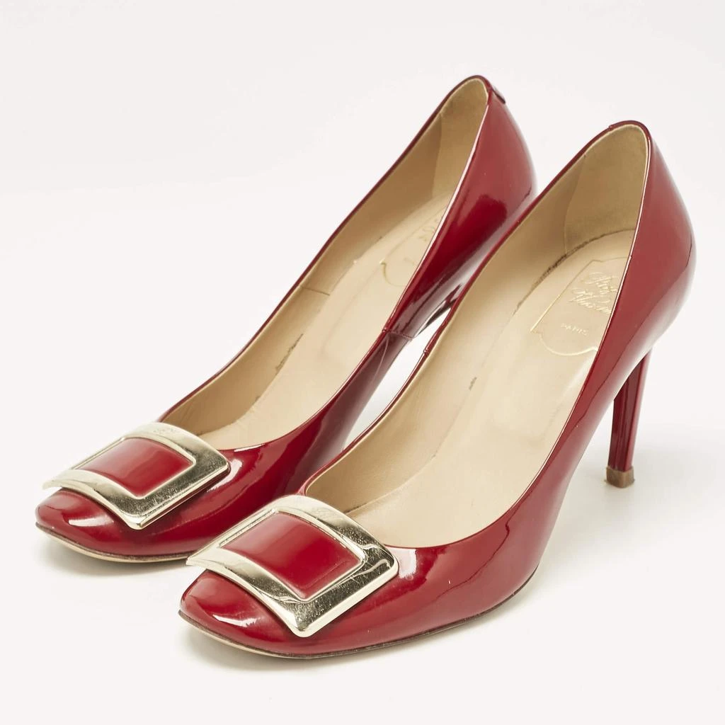 Roger Vivier Roger Vivier Red Patent Leather Belle Vivier Pumps Size 39 2