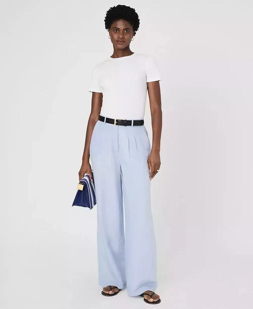 French Connection Women's Birdie Front-Pleat Wide-Leg Pants 1