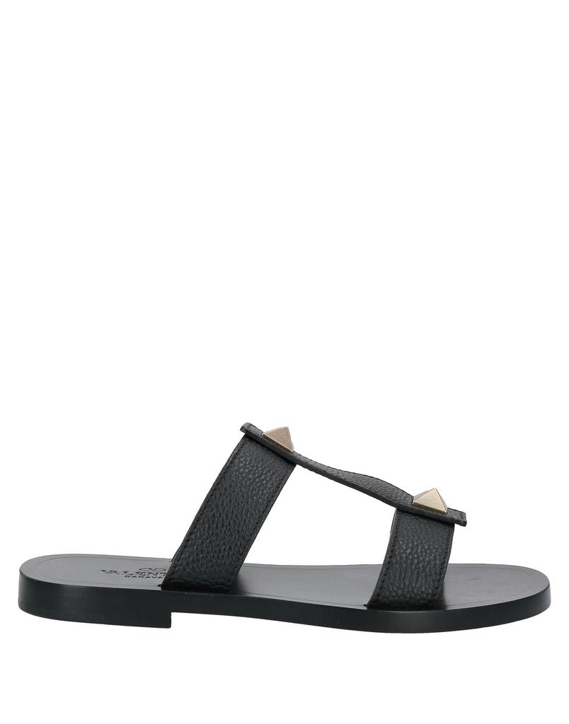 【関税&送料込】Valentino Garavani Black Rubber Slippers Valentino Garavani Black Rubber Slippers | italist