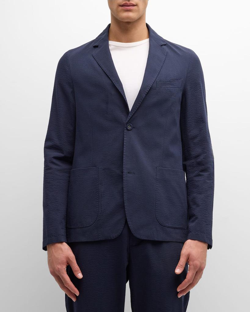 Officine Generale Men's Nehemiah Seersucker Sport Coat