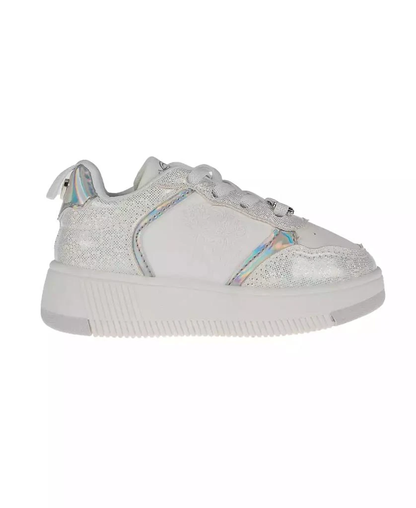 Vince Camuto Toddler Girls Court Elastic Laces Shimmer Sneaker 2
