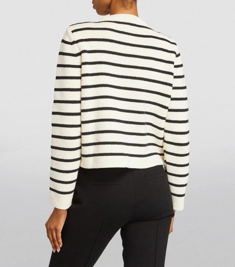 Almada Label Cotton Striped Nova Cardigan 4