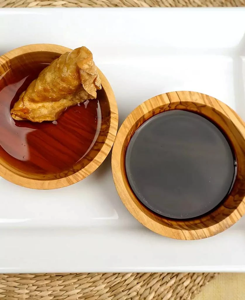 RSVP International Olive Wood 1/3 Cup Dipping Bowl 6