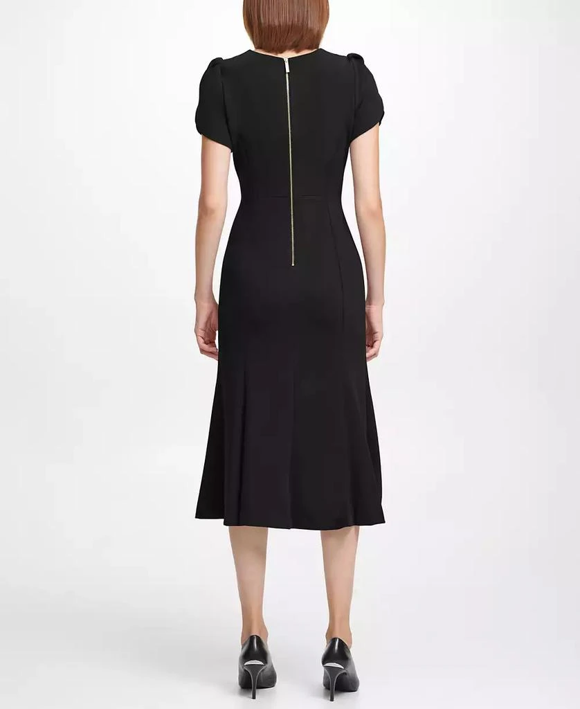 knee length dresses for ladies Calvin Klein Matte Satin Midi Dress  Bluefly