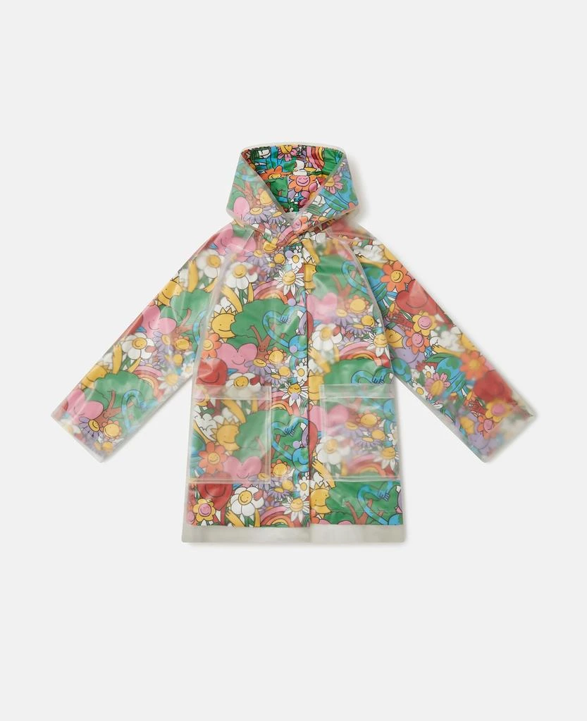 Stella McCartney Stella McCartney - Earth Friends Print Raincoat, Multicolour, Size: 3 1