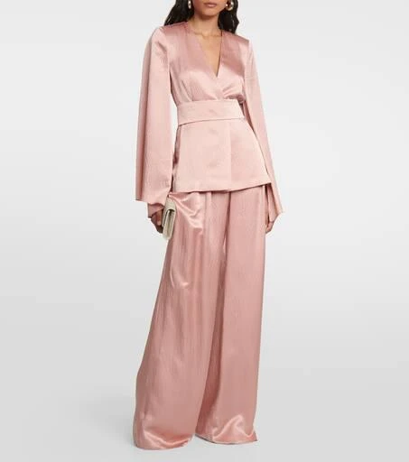 Max Mara Bridal Uncino pleated wide-leg pants 2