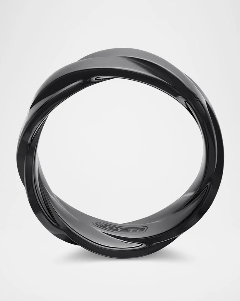 David Yurman Men's DY Helios Band Ring in Black Titanium, 9mm 5
