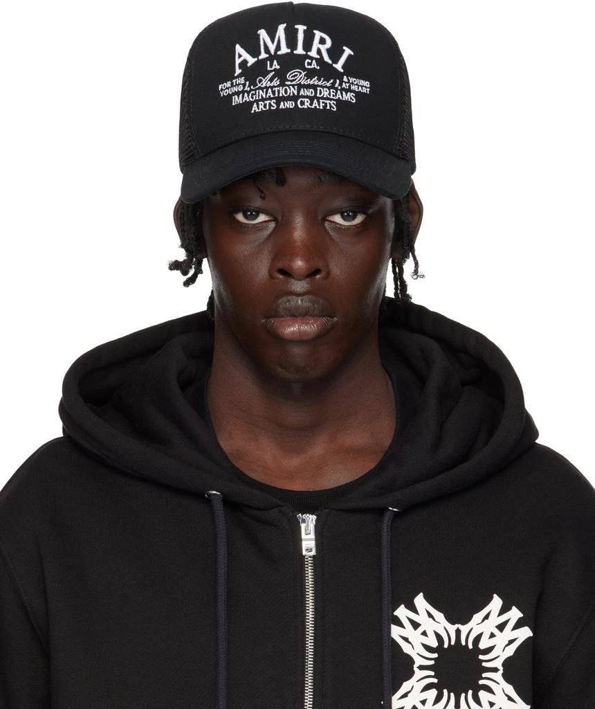 AMIRI Black  'Arts District' Trucker Cap 1