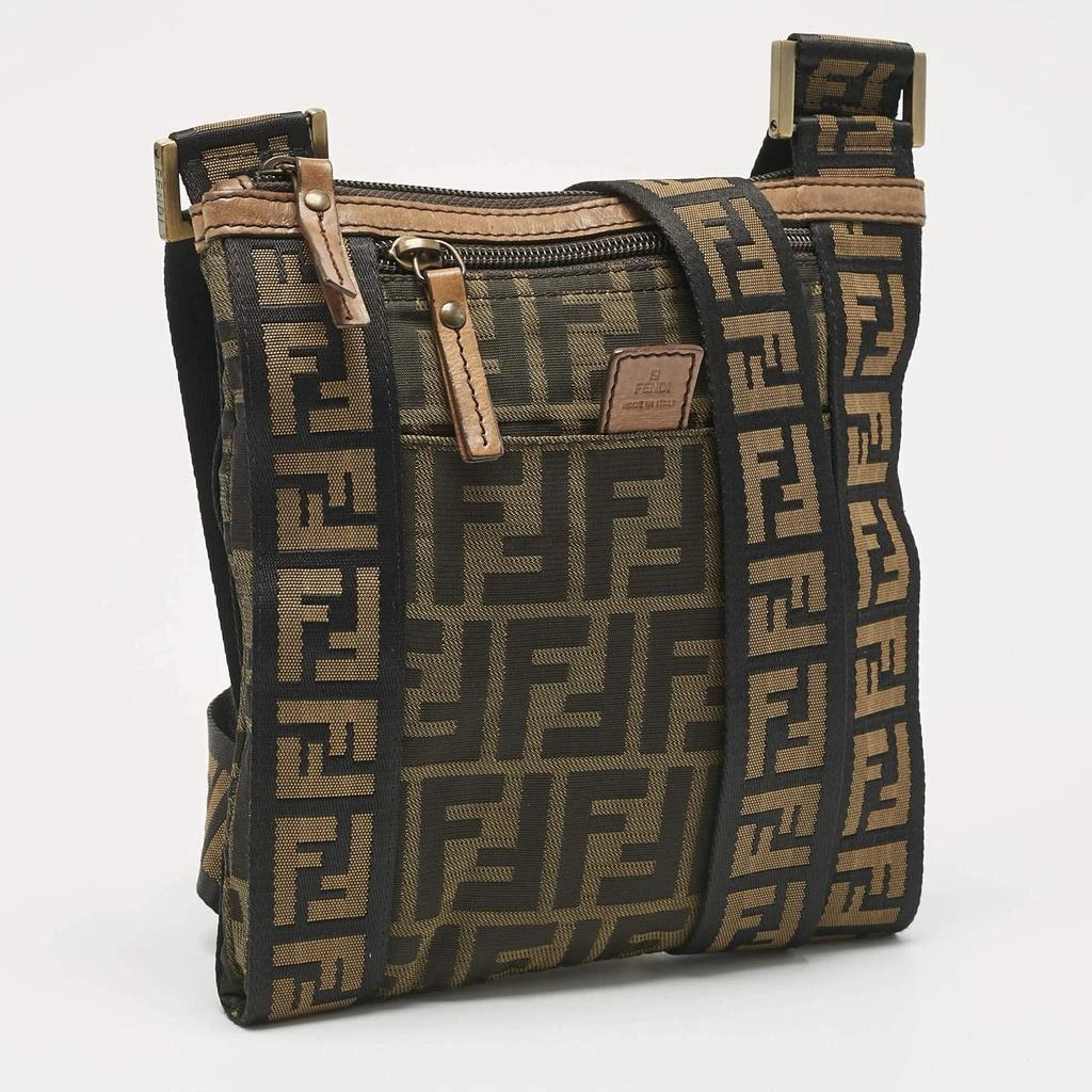 Fendi Fendi Tobacco Zucca Nylon Flat Crossbody Bag 3