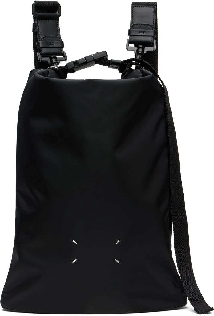 MAISON MARGIELA Black High Tech Roll Up Backpack 1