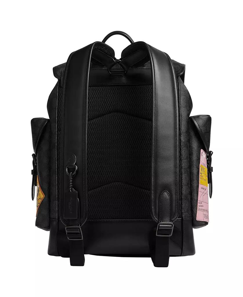 Coach Men's Hitch Signature Canvas with Patches Backpack