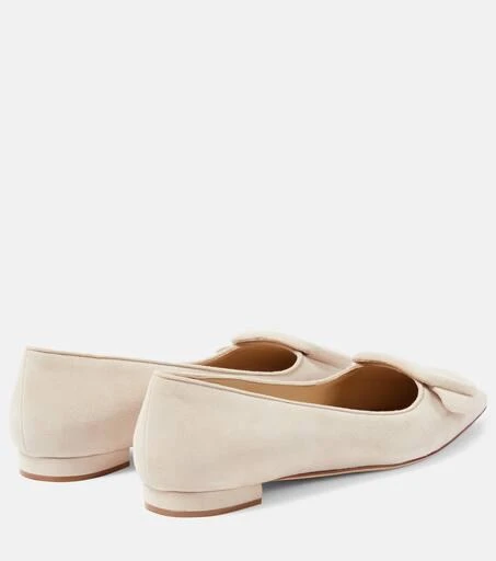 Manolo Blahnik Maysale suede flats 3