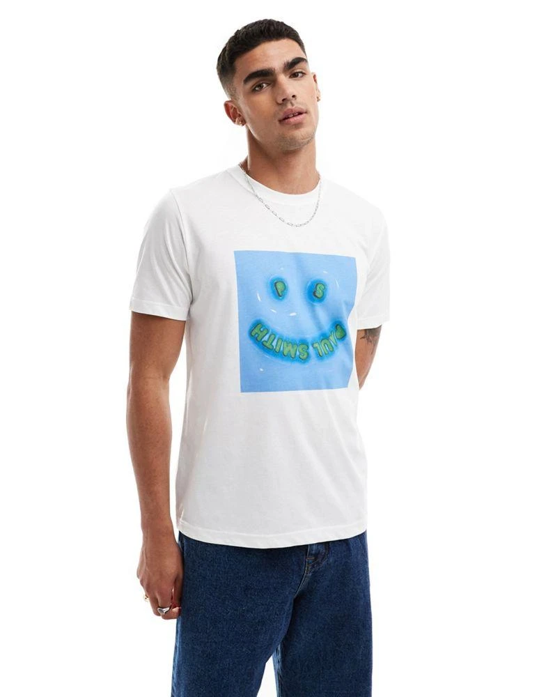 Paul Smith PS Paul Smith t-shirt with smile print in white 1