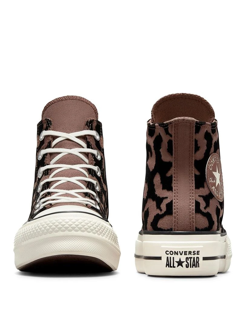 Converse Women's Chuck Taylor All Star Lift Hi Leopard Remix Sneakers 6