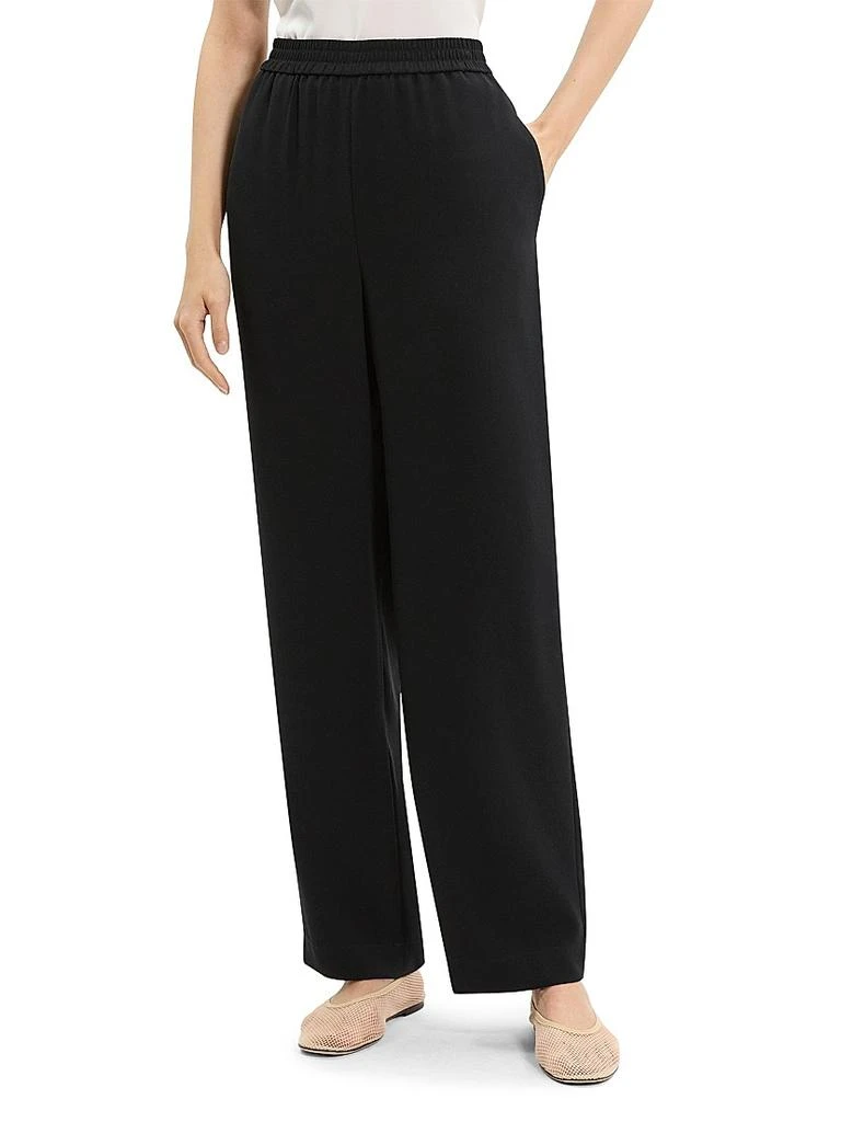 Theory Relaxed Straight Pull-On Pants 4