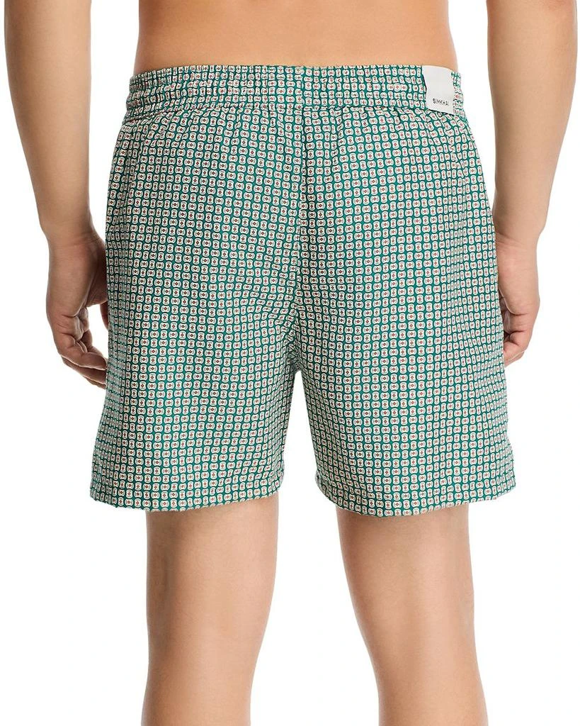 SIMKHAI Lowell Patterned Swim Trunks 3