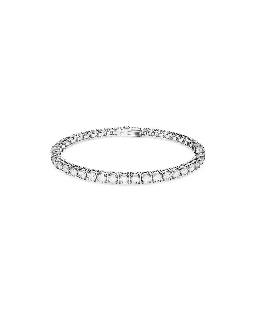 Swarovski Crystal Round Cut Matrix Tennis Bracelet