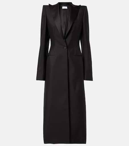 Alexander McQueen Wool and silk coat - Coats - Free Shipping - BeyondStyle