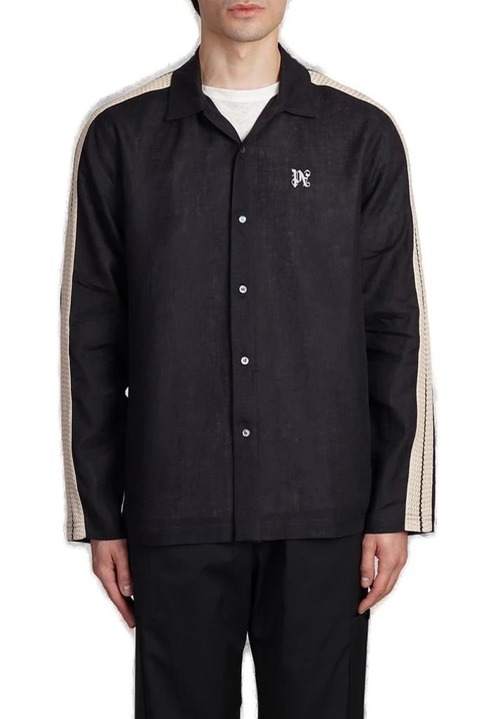 Palm Angels Palm Angels Logo Embroidered Long-Sleeved Shirt 1