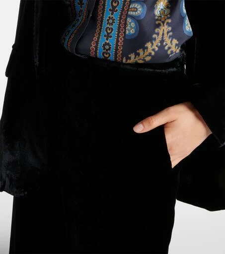 ETRO Velvet straight pants 4