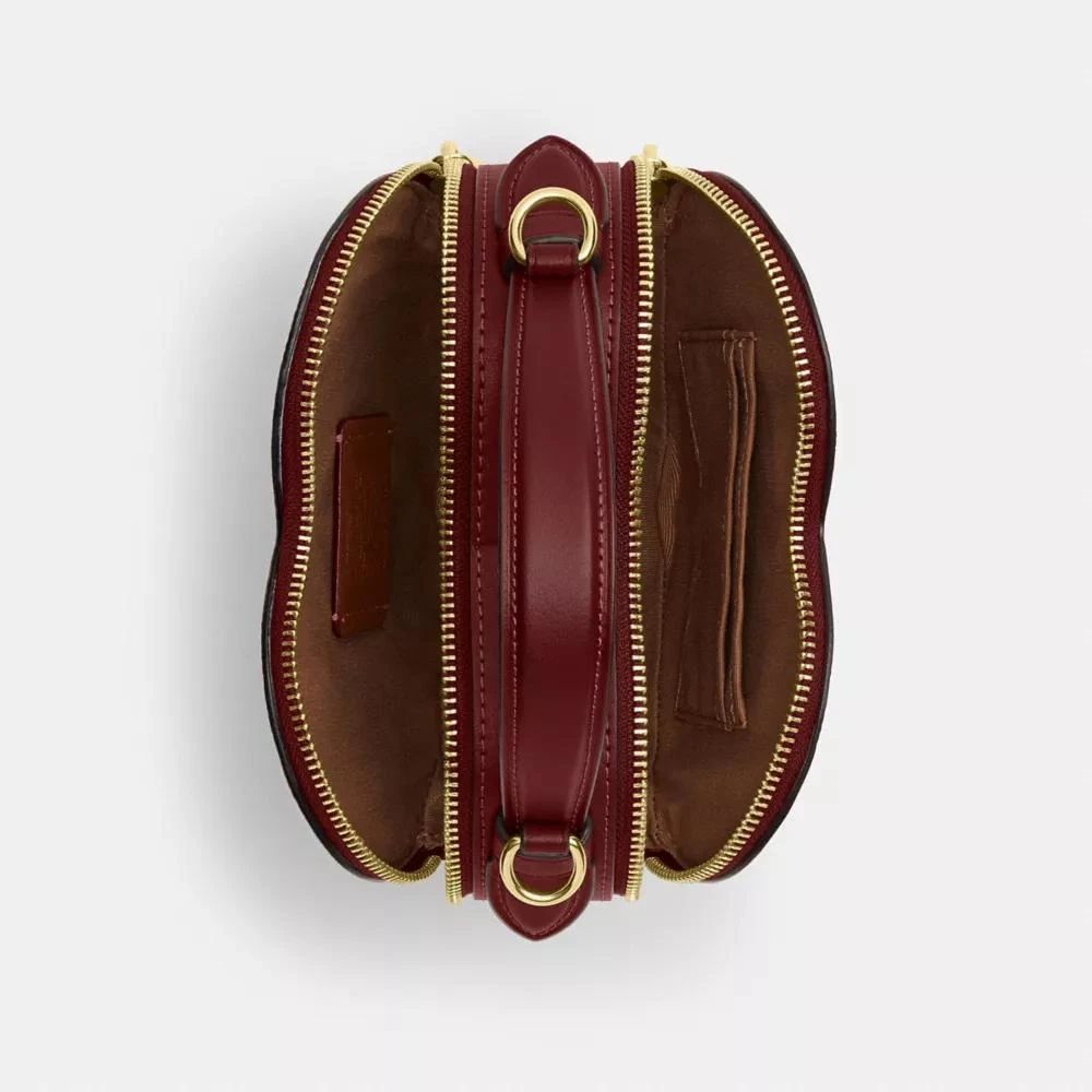 Coach Heart Crossbody Bag In Signature Canvas With Cherry Print 4