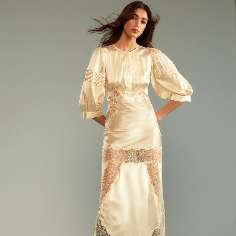 Cynthia Rowley Lure Lace Dress Ivory