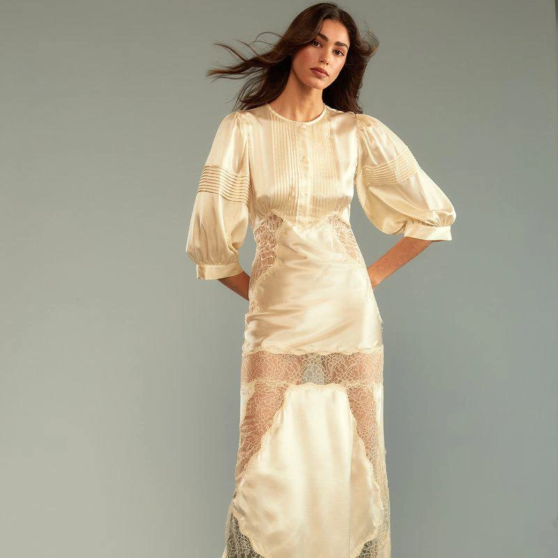 Cynthia Rowley Lure Lace Dress Ivory 1