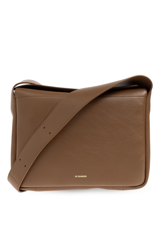 ★Jil Sander★ Jil Sander Logo Leather Small Women's Crossbo Jil Sander - Small leather crossbody bag Jil Sander